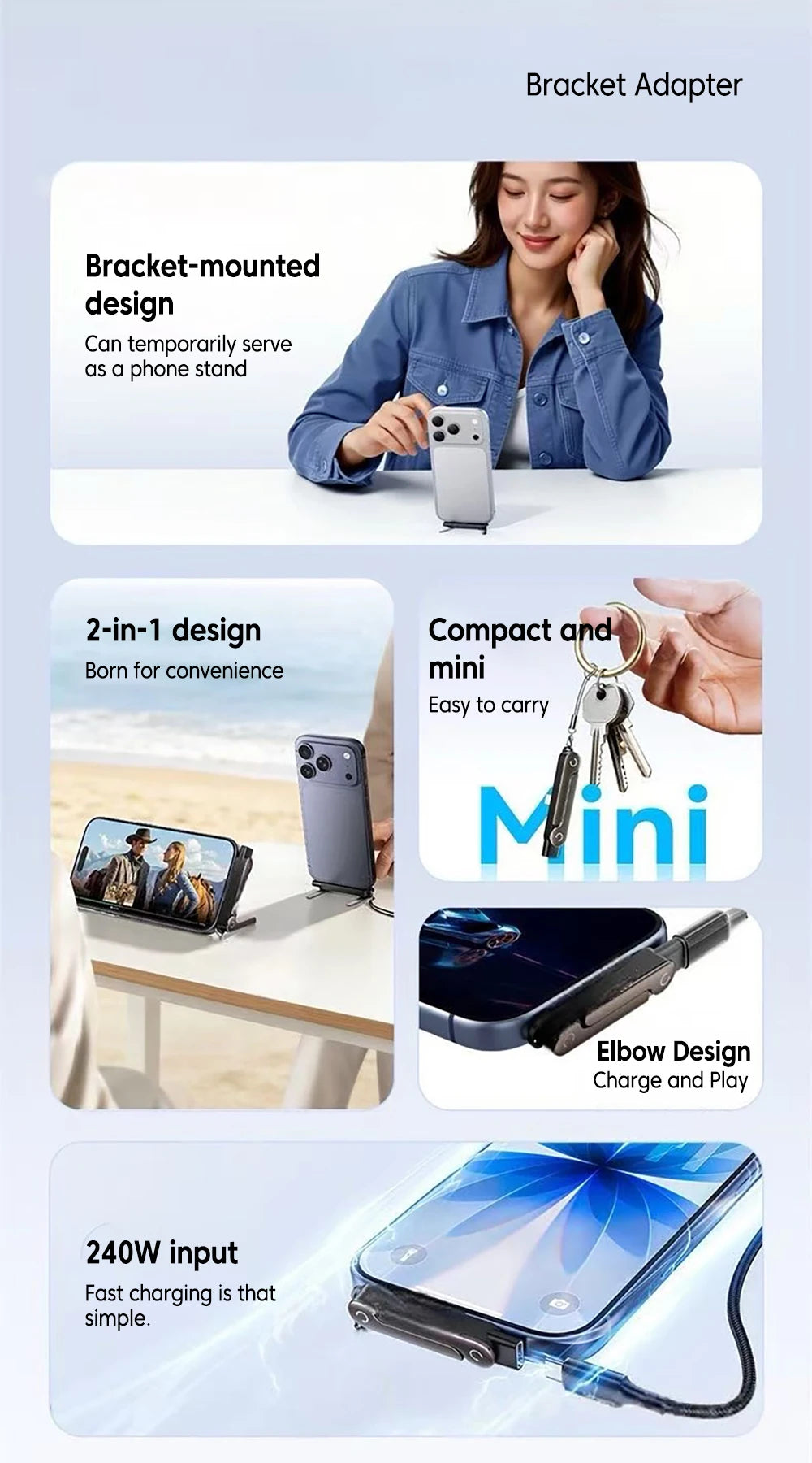 Xesivex Foldable Phone Stand Charger